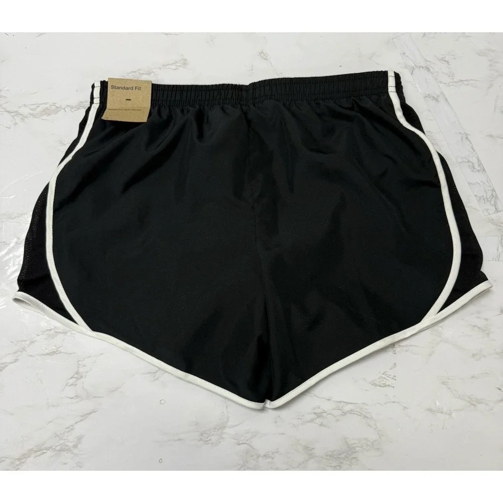 Nike Girls Dri-FIT Tempo Running Shorts Black/White Youth XL 848196-010 NWT
